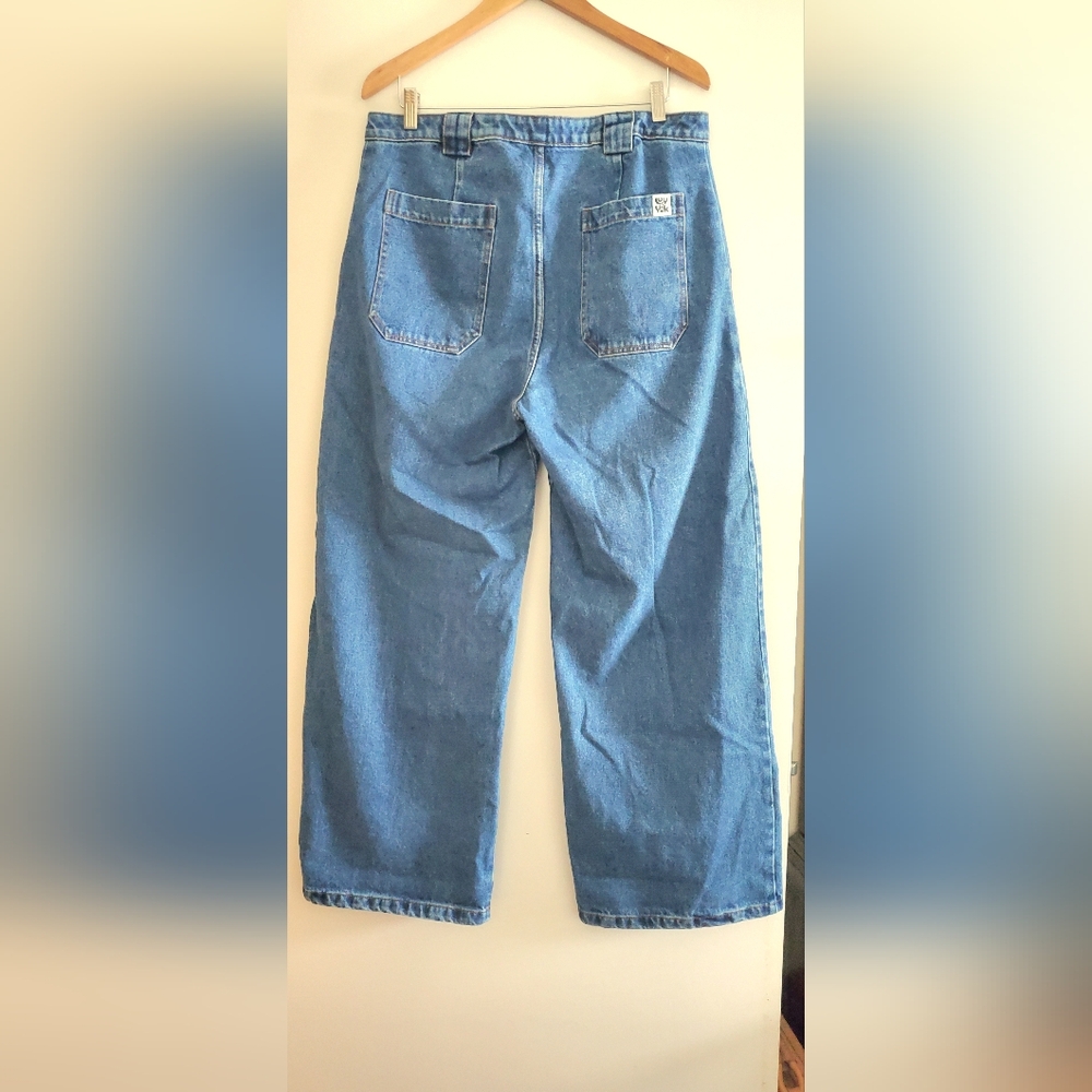 Lucy & Yak Delores Mid Wash Blue Denim Jean Sz 34R